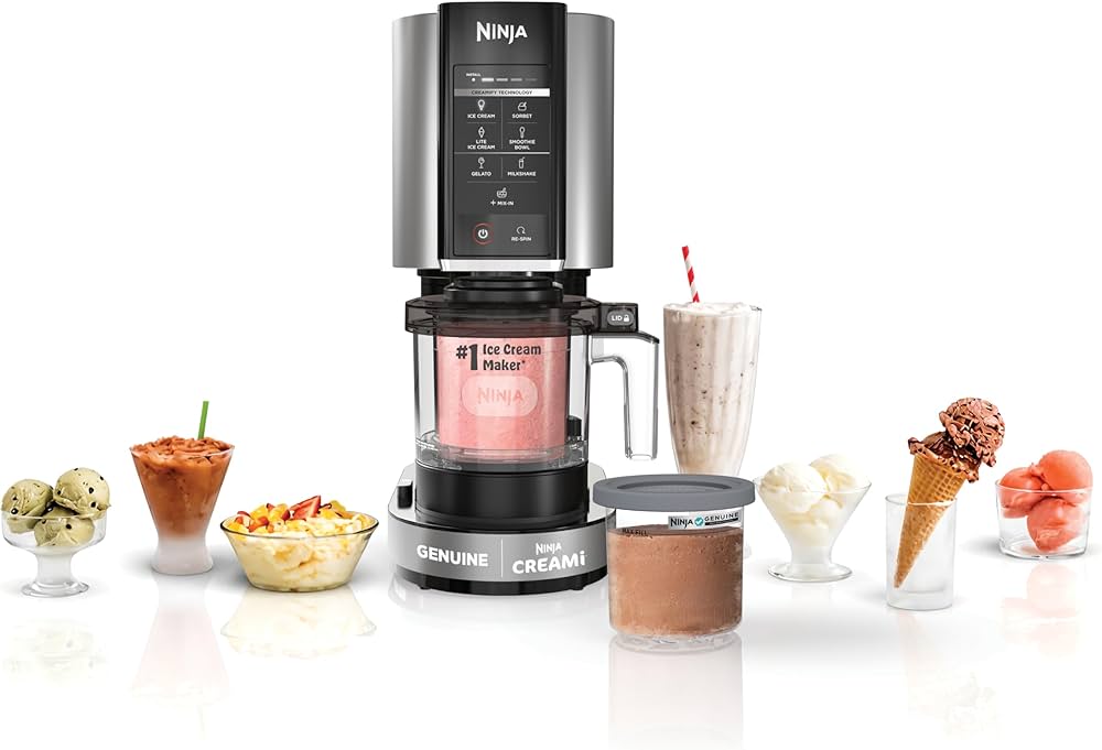 Code promo Ninja CREAMi CASESN10 permettant d'obtenir -10% de réduction sur toute la gamme de machines à glace Ninja disponibles sur sharkninja.fr, dont la CREAMi 7-en-1 NC302EU à 206,99€ pour faire des glaces sorbets et milkshakes maison, la CREAMi Deluxe 10-en-1 NC502EU à 242,99€, le Ninja Swirl by CREAMi 13-en-1 NC701EU pour la glace à l'italienne en sortie directe à 269,99€ au lieu de 349,99€, la SLUSHi FS301EU pour les granités et cocktails glacés à 179,99€ au lieu de 299,99€ et la SLUSHi MAX FS605EUBR à 314,99€, code cumulable avec toutes les promotions en cours sur le site officiel Ninja