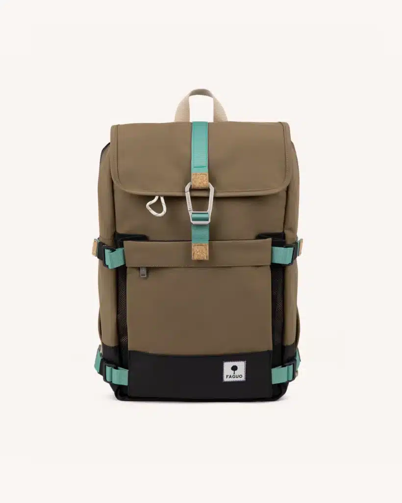 Sac à dos Faguo Commuter 2.0 marron clair, cadeau de rentrée pour un lycéen