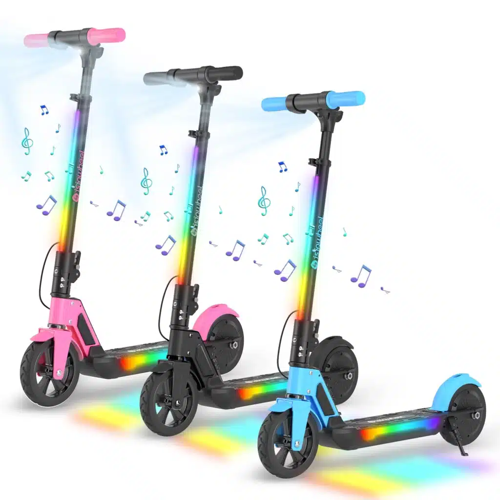 Trottinette électrique isinwheel S7 pour ado, photo pour illustrer un cadeau de mobilité dès 14 ans sur la voie publique