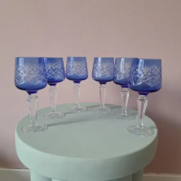 Les verres vintage que j'ai achetée sur la plateforme