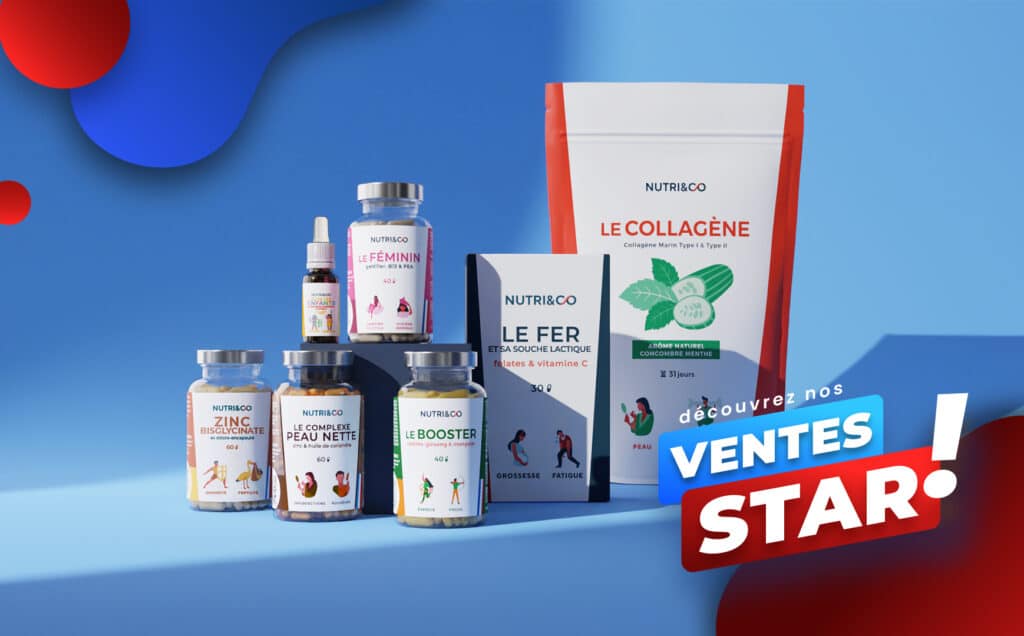 Comparaison entre l'utilisation du code promo Nutri&co UNECASEENPLUS maintenant et l'attente des soldes ou des French Days : le code donne 10 % sur tout le catalogue à n'importe quel moment, les soldes offrent jusqu'à 25 % mais sur une sélection de produits choisie par la marque, l'abonnement mensuel dépasse le code sur la durée pour un usage régulier