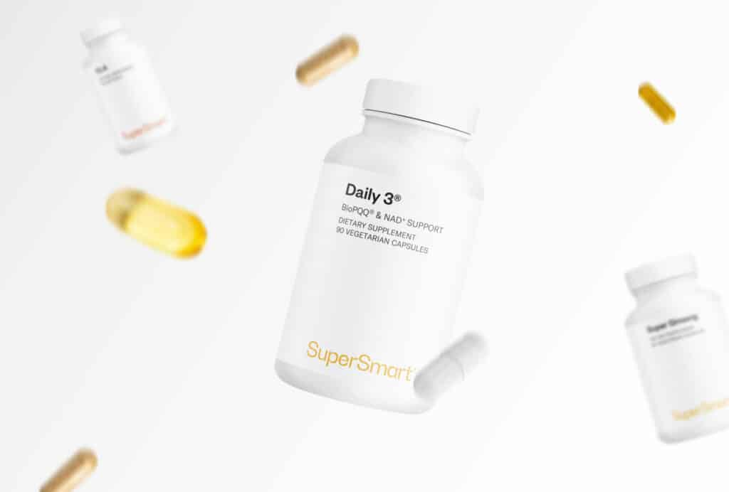 page du quiz interactif proposé par SuperSmart pour déterminer quels compléments alimentaires correspondent le mieux au profil de chaque utilisateur