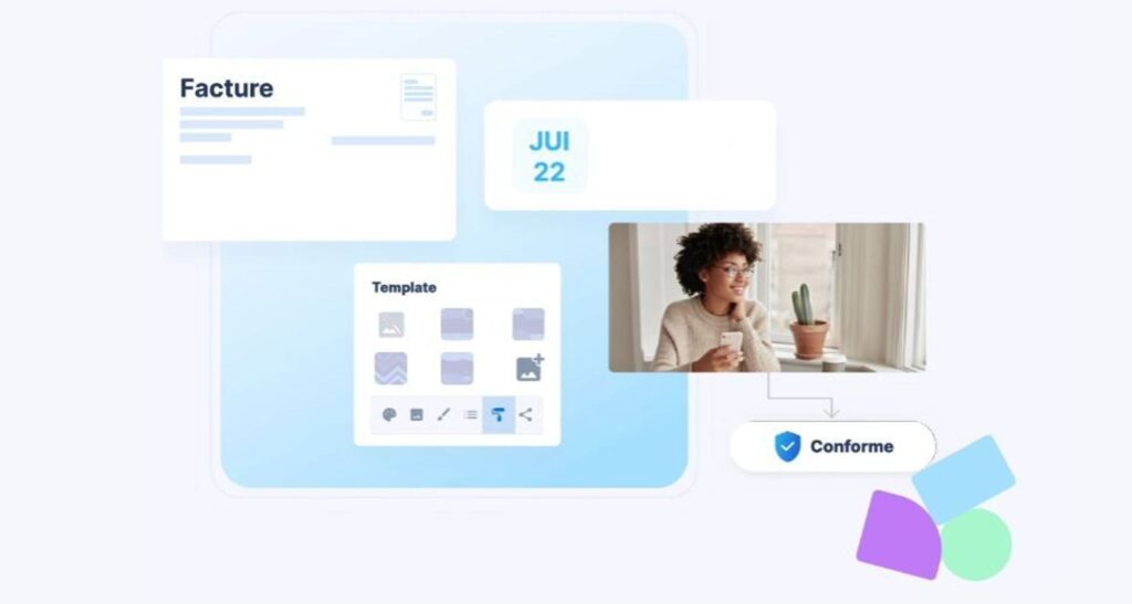 : Freelance utilisant Abby sur ordinateur portable dans un environnement de travail simple, illustrant le profil idéal pour ce logiciel de gestion en micro-entreprise