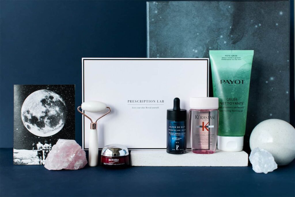 Coffret beauté contenant plusieurs soins visage corps et cheveux permettant de visualiser les box beauté avec ou sans abonnement et d’aider le lecteur à choisir une routine sensorielle adaptée à ses habitudes.