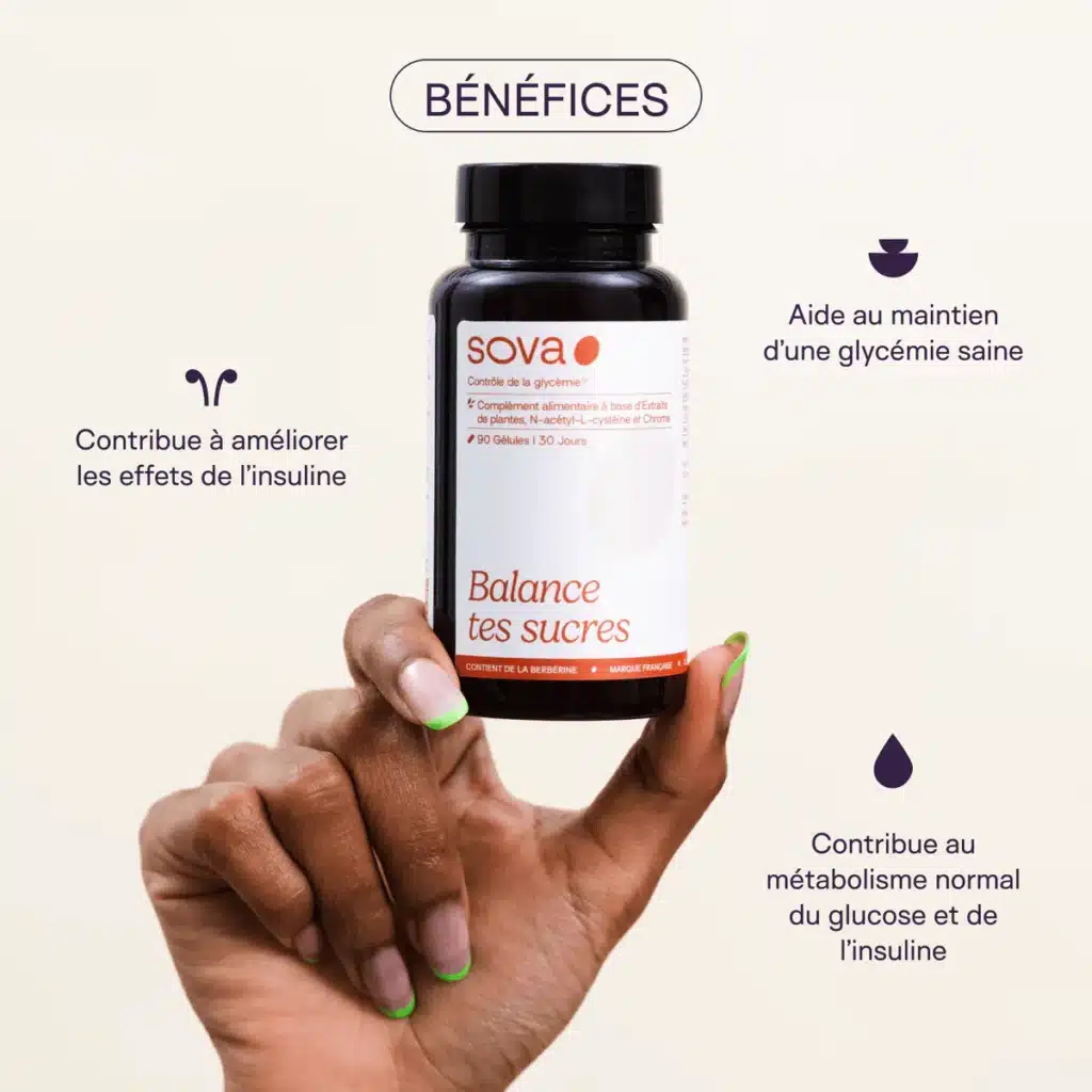 Complément Balance Tes Sucres de SOVA pour la gestion des envies sucrées et de l’énergie