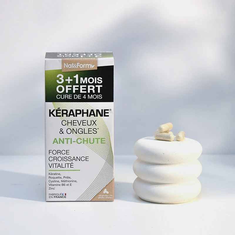 complément cheveux Keraphane Nat & Form kératine anti chute