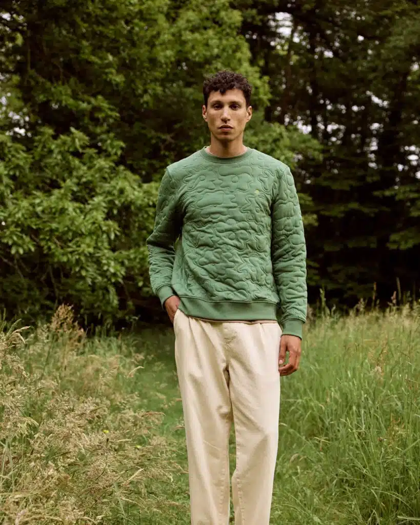 Avis vêtements Faguo test qualité matières — sweat polaire parka coton recyclé polyester recyclé bouteilles plastiques style urbain bois coloris naturels mode responsable