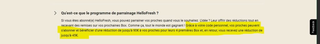 Deux personnes partageant un lien de parrainage HelloFresh permettant 45 euros de réduction sur une première commande