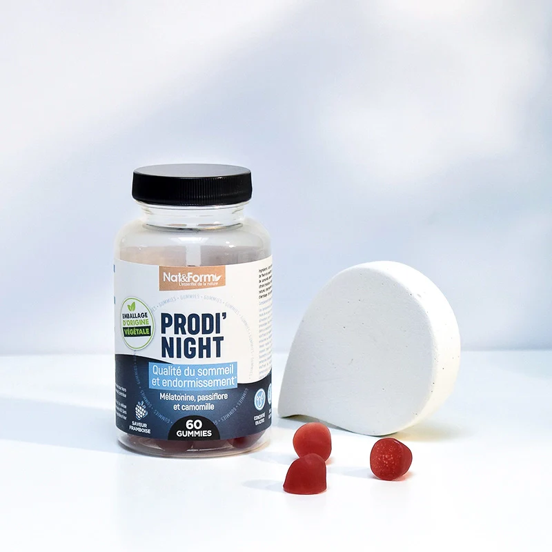 gummies sommeil Nat & Form mélatonine passiflore camomille