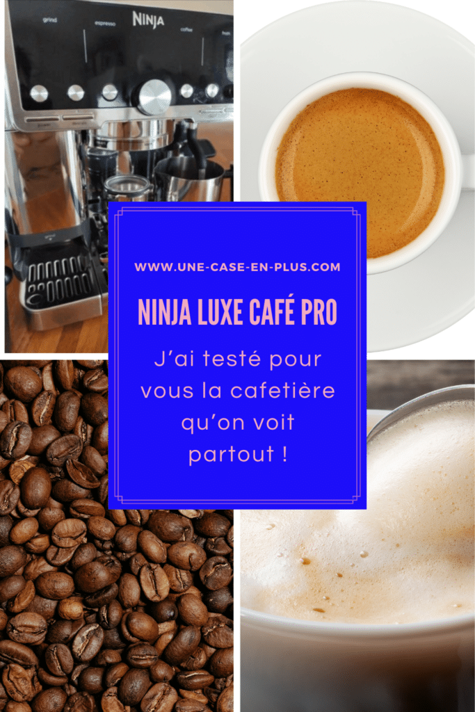 l'épingle pour Pinterest pour l'avis sur la Ninja Luxe café pro