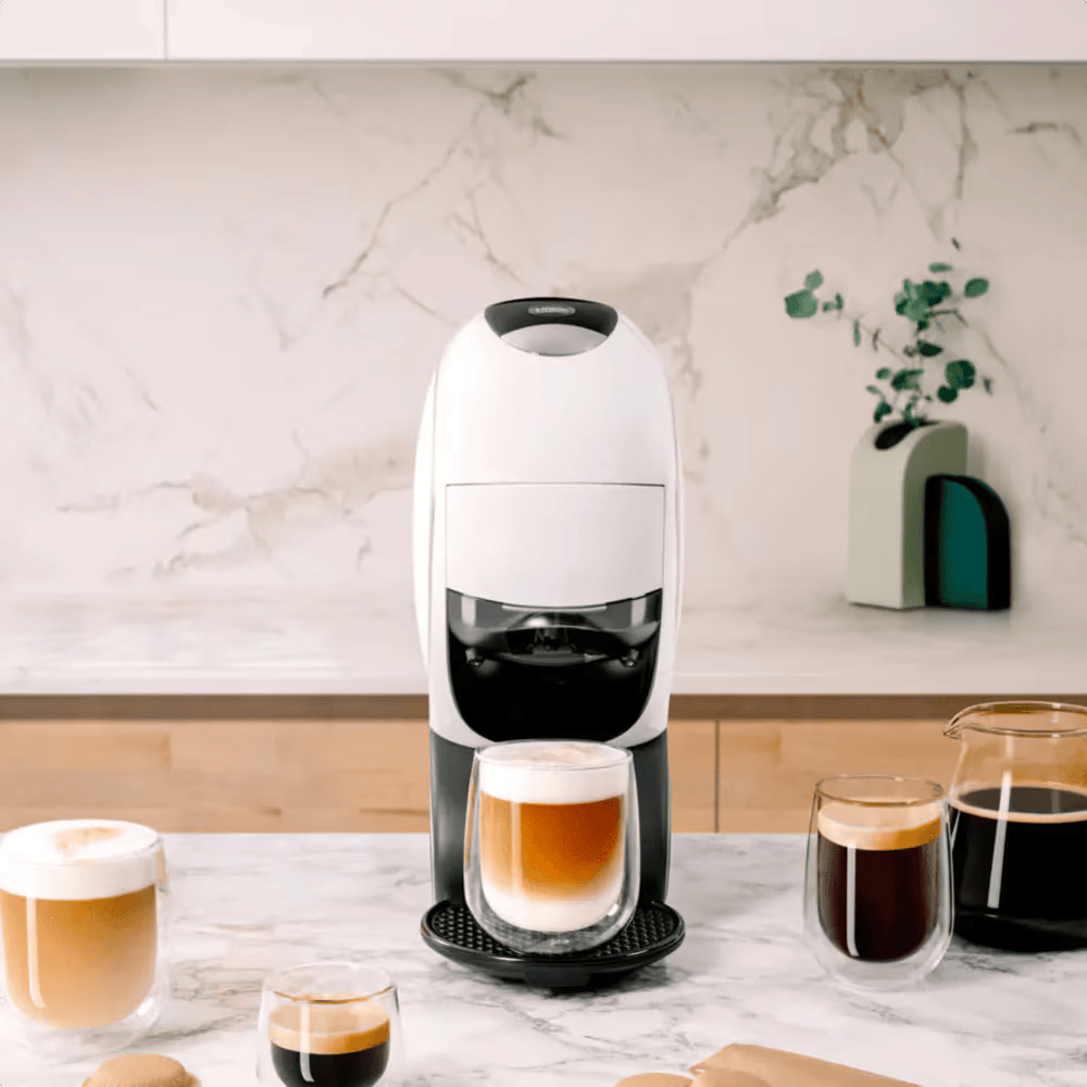 Cafetière Nescafé Dolce Gusto NEO Latte blanche à dosettes papier compostables