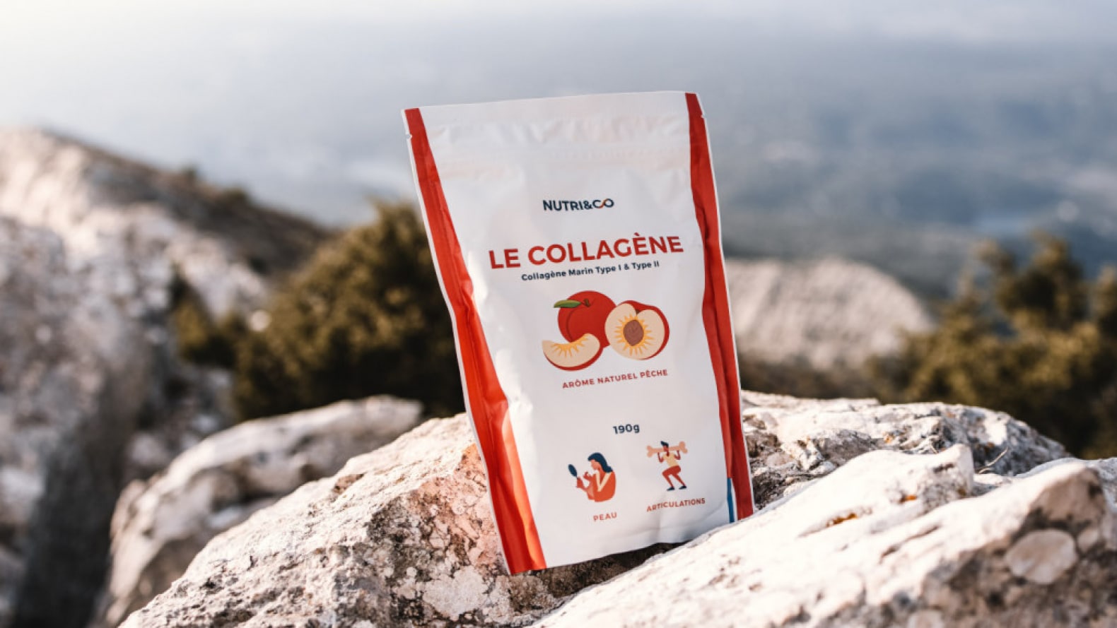 Pot de Collagène Marin Nutri&Co avec une dose de poudre, test après trois mois