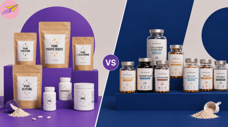 Comparatif Nutripure vs Nutri&Co : deux marques françaises de compléments alimentaires haut de gamme