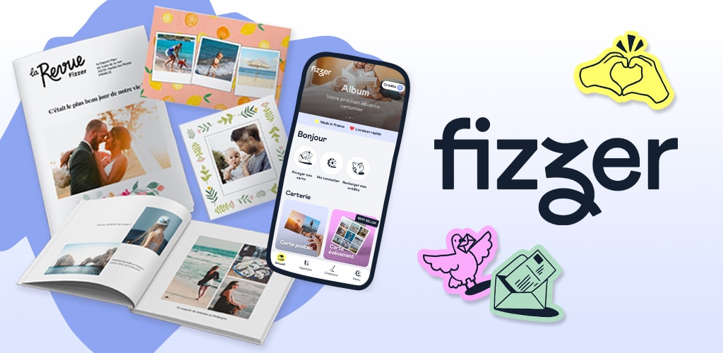 Ma grand-mère n'a pas Internet mais adore recevoir du courrier. Depuis un banc de plage en Bretagne, j'ai créé une carte avec trois photos de mes enfants sur l'application Fizzer, écrit un message et validé l'envoi en moins de cinq minutes. Elle a reçu la carte quatre jours plus tard et l'a affichée sur son frigo.