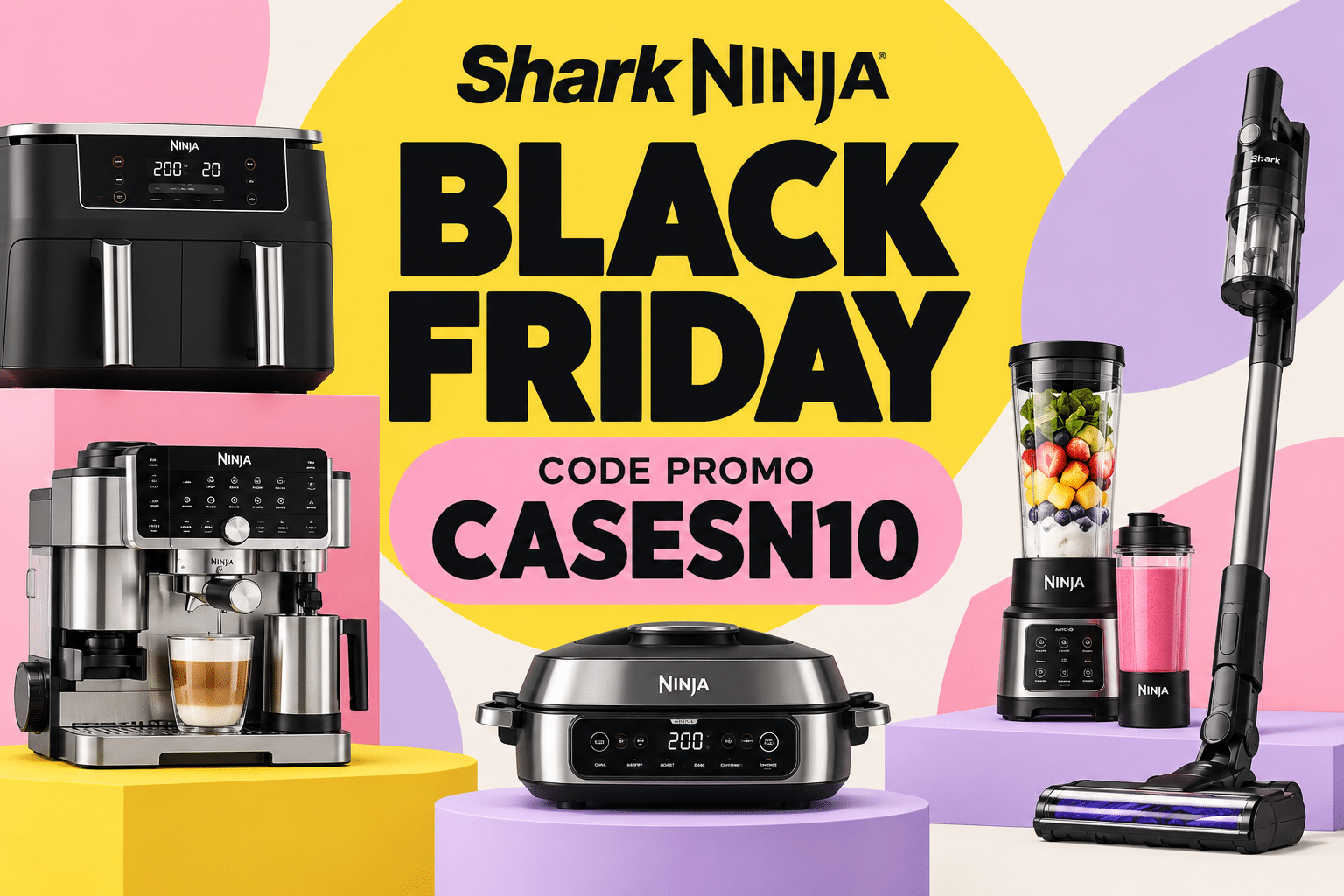 le code promo sharkNinja, shark et Ninja pour le black friday 2026